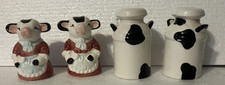 Vintage 2 Cows and 2 Milk Cans salt and pepper shakers