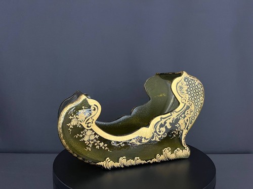 Jardinière verre vert - jardinière,