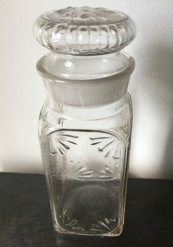 Ancien bocal bonbons verre - ancien,