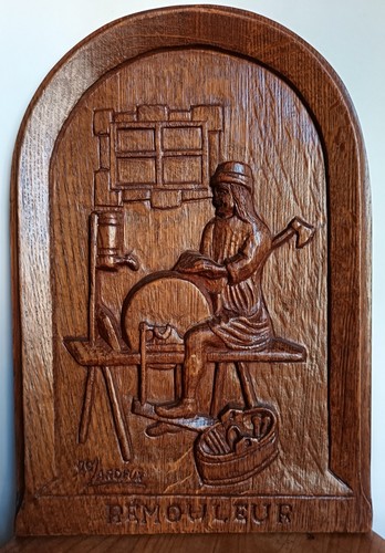 Ancien cadre bois - , sculpté