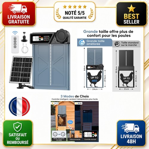 Porte automatique poulailler