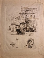 Ancienne Gravure Rotisserie