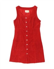 JACKPOT BY CARLI GRY Womens Sleeveless Shirt Dress Size 1 Small Red WF02