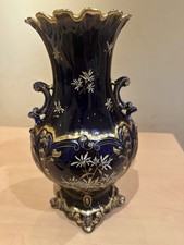 Ancien Grand Vase Bleu Nuit