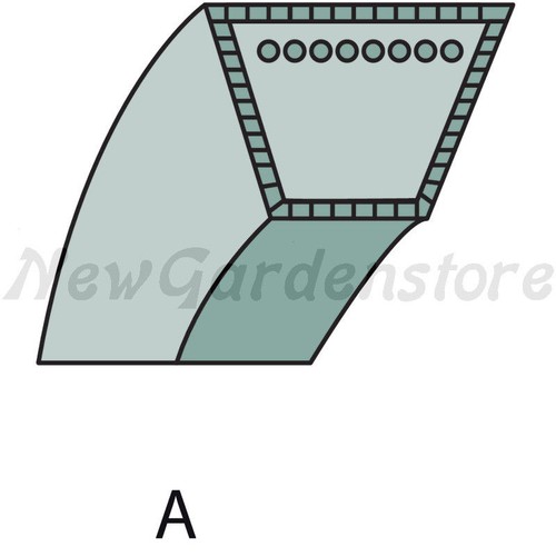 Courroie trapezoïdale pour - trapezoïdale,