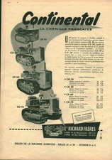 Antique French Caterpillar Agricultural Equipment 1955 Magazine Issue Advertising