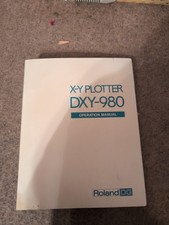 Roland X-y Plotter Model Dxt-980 Works With Manual