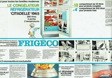 1965 Advertising 119 Frigeco Citadel Refrigerator Freezer (2d)