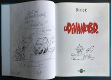 LE DIVAN DE LA BD Pastiches + dessin dédicacé Dirick EO 1999 État neuf