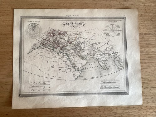 Ancienne carte monde - ancienne,