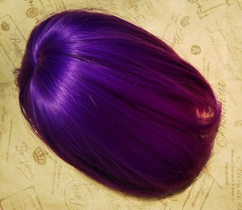 Pullip size wig bob - size, wig/bob/purple