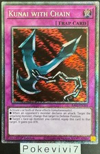 Carte YU-GI-OH! KUNAI WITH CHAIN RA03-EN204 PSR NEUF