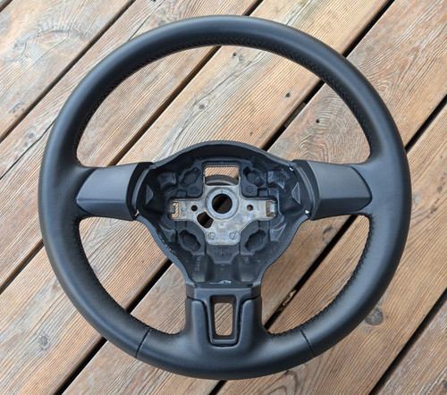 New leather steering wheel - leather,