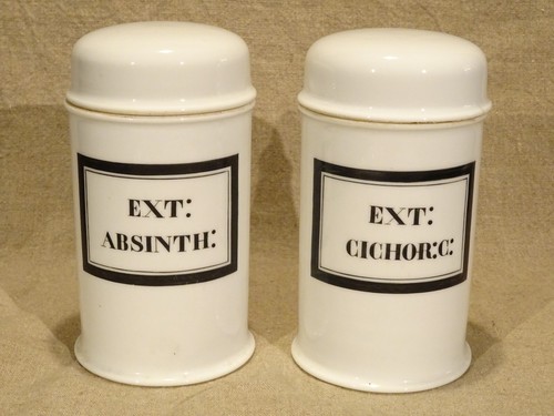Anciens pots pharmacie - pots, à