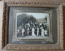 Ancien cadre photo en bois