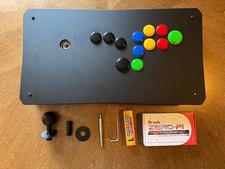 4TW DIY Fightstick–6 Gawd Hitstick Hybrid-Sanwa JLF-Brook Zero Pi-Matte Black Ac