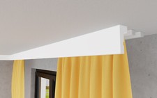 ELHARE Barre en Stuc Rail de Rideau LED Barre Murale Tringle à Rideau Indirec...