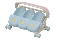 Poussette triple bébé