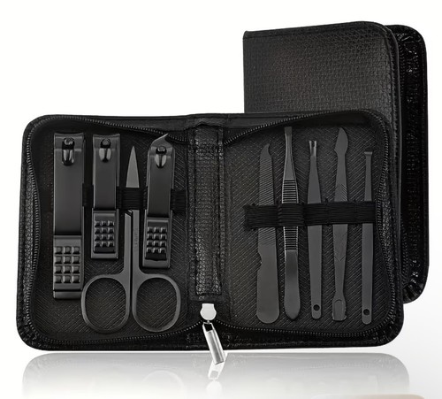 Kit manucure pédicure noir - kit, et