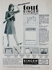 1964 SINGER PRESS ADVERTISEMENT SEWING KNITTING MACHINE VACUUM CLEANER ELECTROPHONE