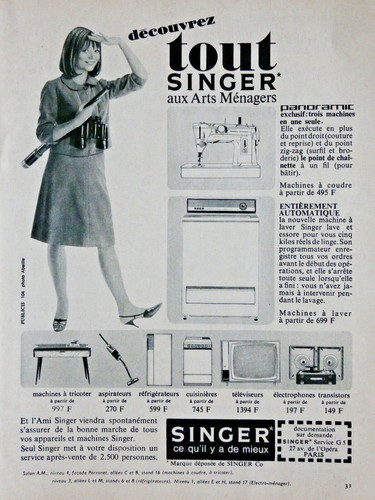 Publicité presse 1964 singer - publicitÉ,