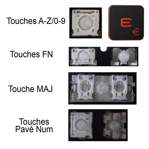 Touche clavier pour msi - de,