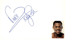 Vince Taylor Signed Auto 3x5 Index Card Bodybuilder