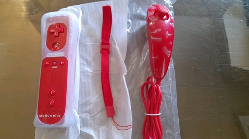 Manette compatible wii rouge - manette,