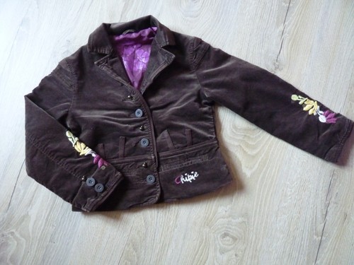Manteau veste velours fille - manteau,