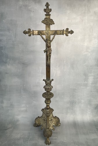 Ancien crucifix croix - , d'autel