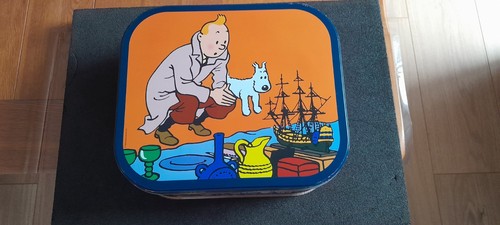 Boite tintin biscuit delacre - boite,