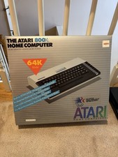 VTG Atari 800XL Home Computer with Original Box, No Manuals--POWERS ON