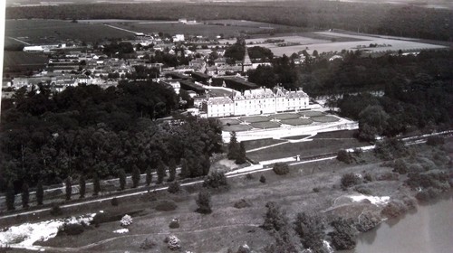 Ancienne photo aérienne - photo, de