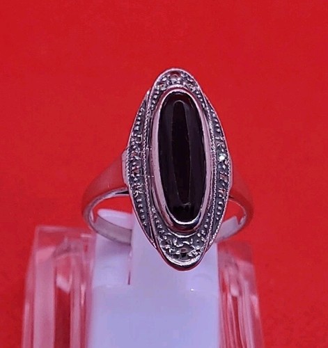 Superbe bague marquise argent - bague,