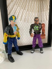 1 ⚜️ Action Man Deux Figurines Tempest Année 2001 + Dr X Hasbro Hauteur 30 Cm