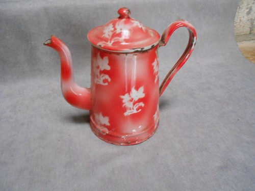 Ancienne cafetière florale - cafetière, en