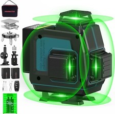 HANMATEK Niveau Laser Autonivelant 4 x 360° Rotatif 3 Modes 2 Batteries Recha...