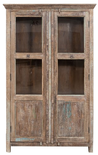 Vitrine bois recyclé - bois,
