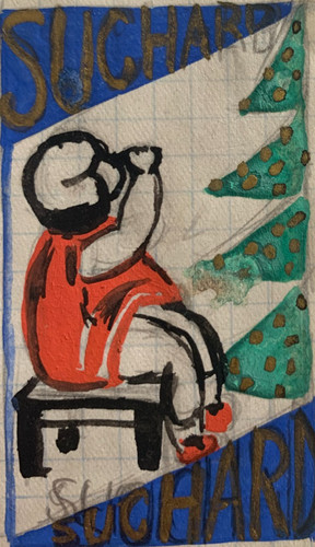 Rare dessin gouache - dessin,