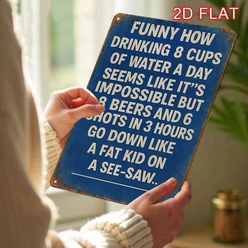 Funny beer sign aluminum - beer,