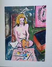 tableau huile signé 50x40cm