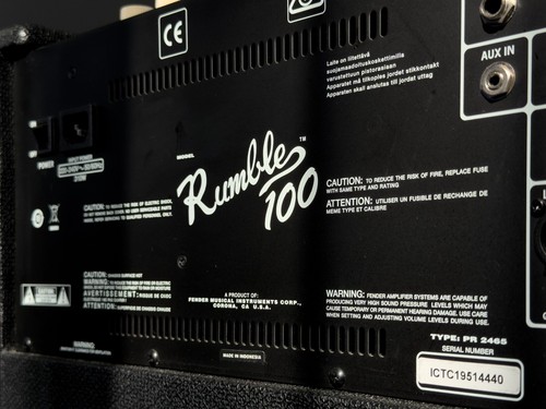 Ampli basse fender - basse, rumble