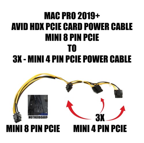 Avid hdx pcie - power, cable