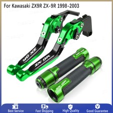 For Kawasaki ZX9R ZX-9R 1998-2003 CNC Handle Grips Brake Clutch Lever Sets