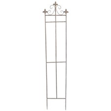 Treillage jardin fer Fleur de Lys 28x128cm