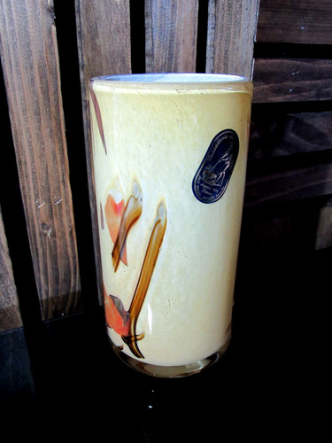 Vase rouleau verre soufflé