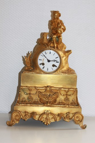 Pendule horloge bronze - pendule,