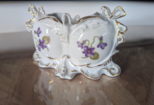 Petite Jardinière en Porcelaine de Couleuvre Violette