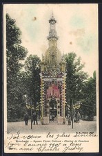 CPA Roubaix, Square Pierre Catteau, Clocher de Comines 1905 