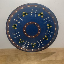 Assiette Poterie Savoyarde Vernissée Colorée Estampillée Poterie De Marnaz 74
